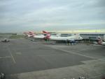 A row of the most beautiful airplanes ever.