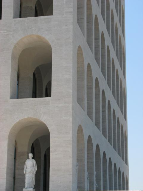 Musolini's square colosseum