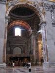 Light pouring into St. Peters at the Vatican.