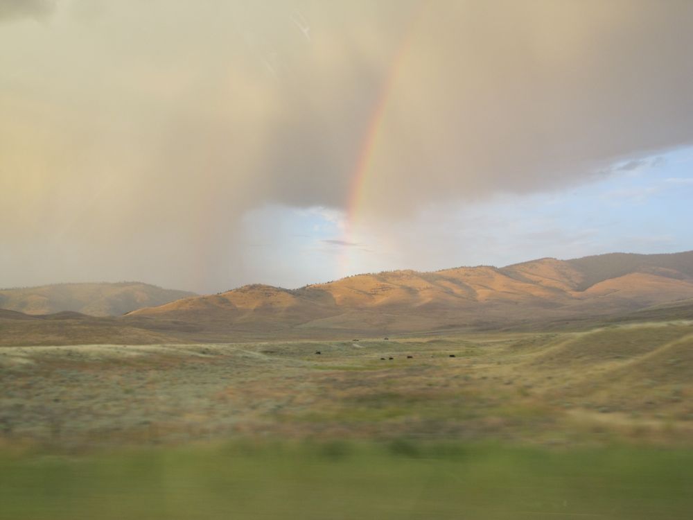 Double Rainbow near Flathead Lake